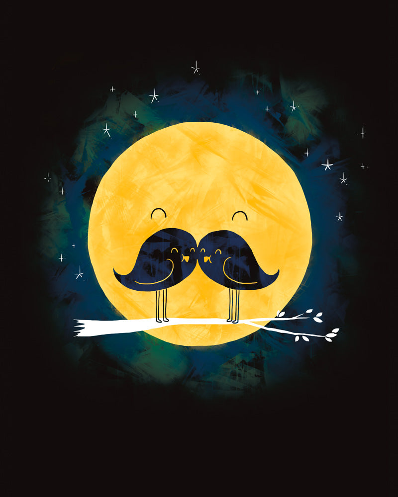 Moonstache - Art print