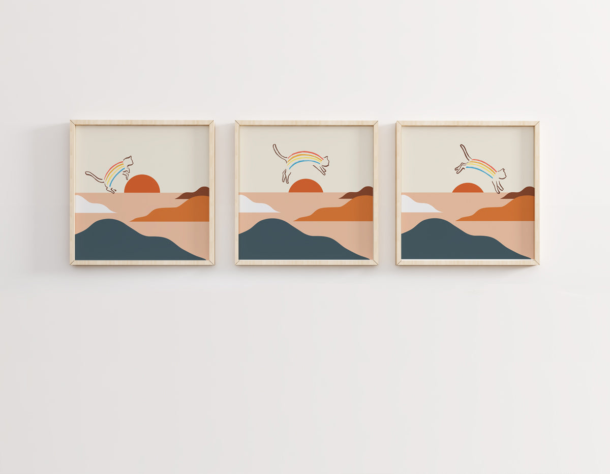 Cat Landscape 31a - Art print