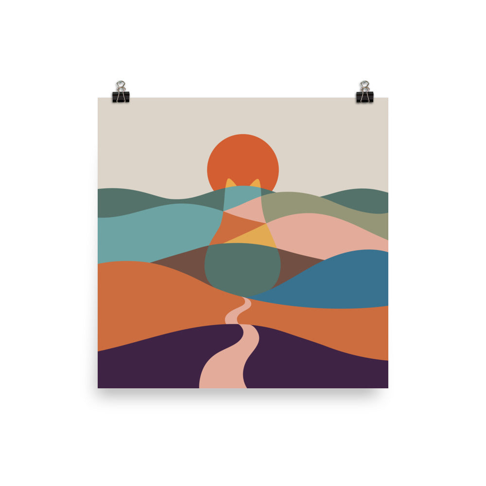 Cat Landscape 65 - Art print