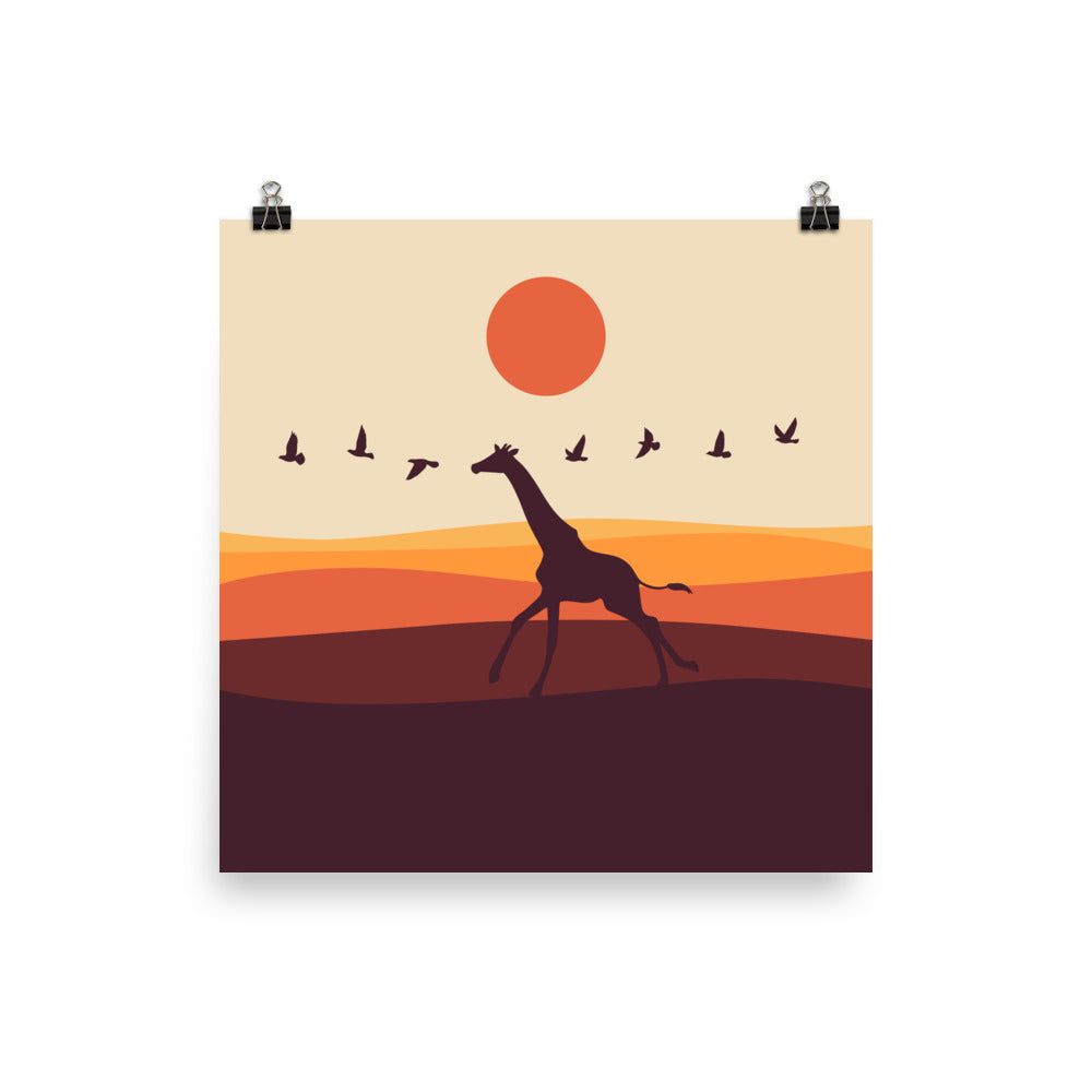 I'm like a bird 1 : Giraffe - Art print