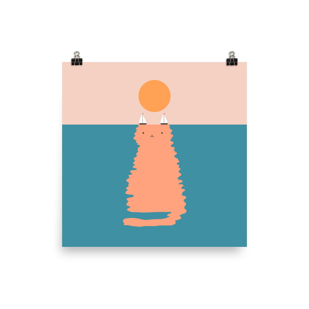 Cat Landscape 170 - Art print