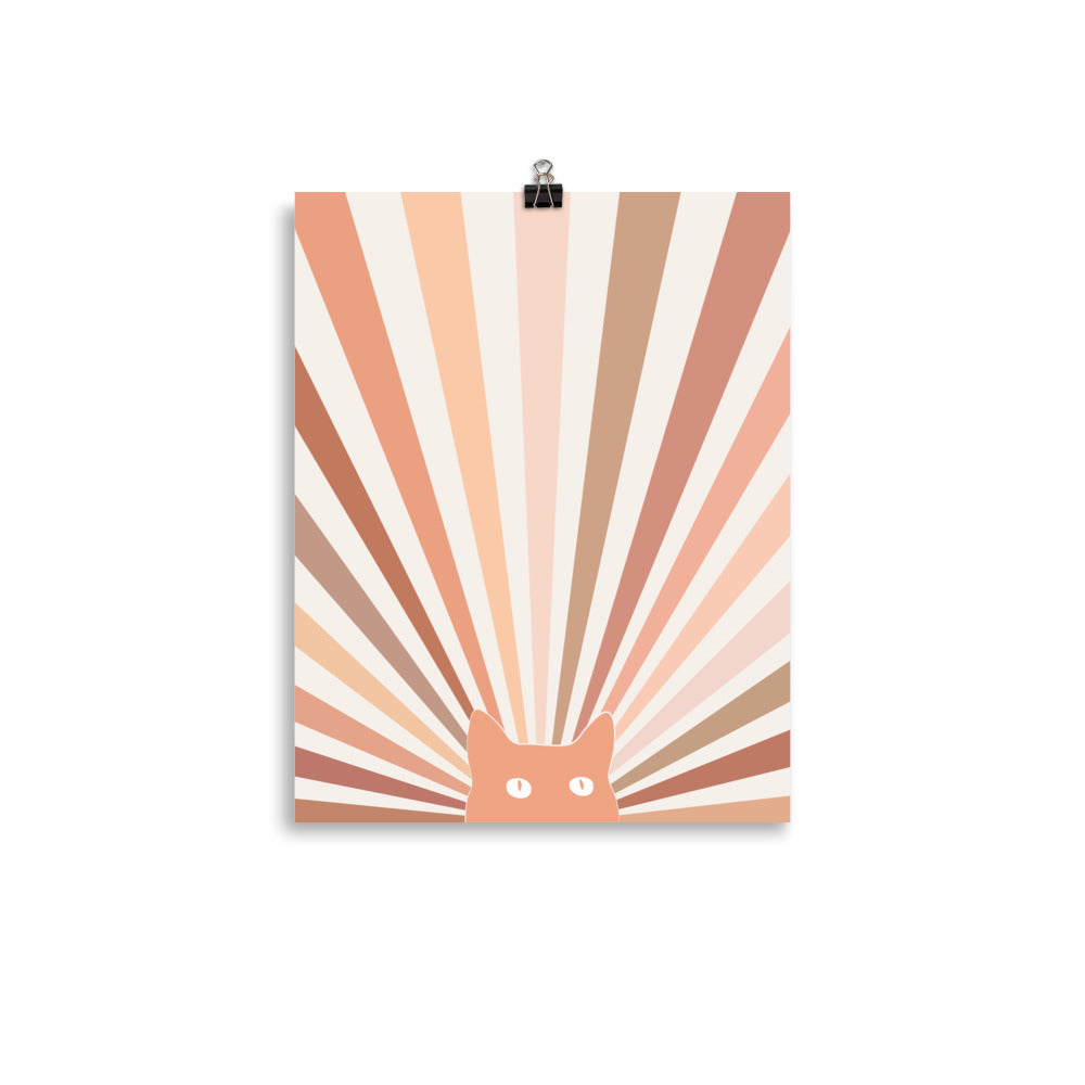 Cat Landscape 142A: The Sun - Art print