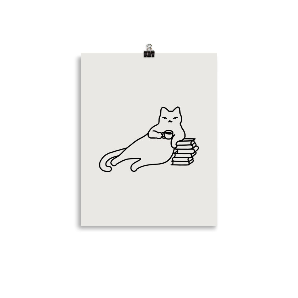 Coffee Cat 3: Catfee Time - Art print