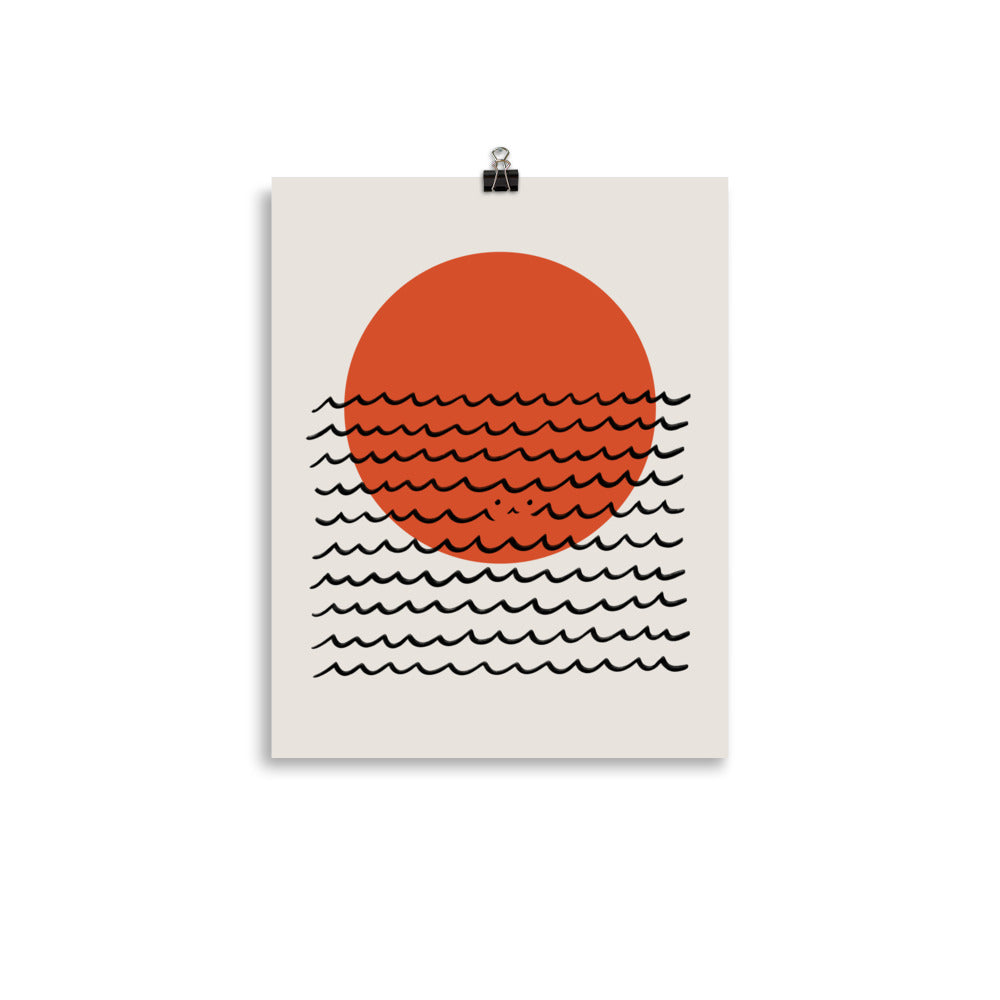 Cat Landscape 160: Meow you see me - Art print