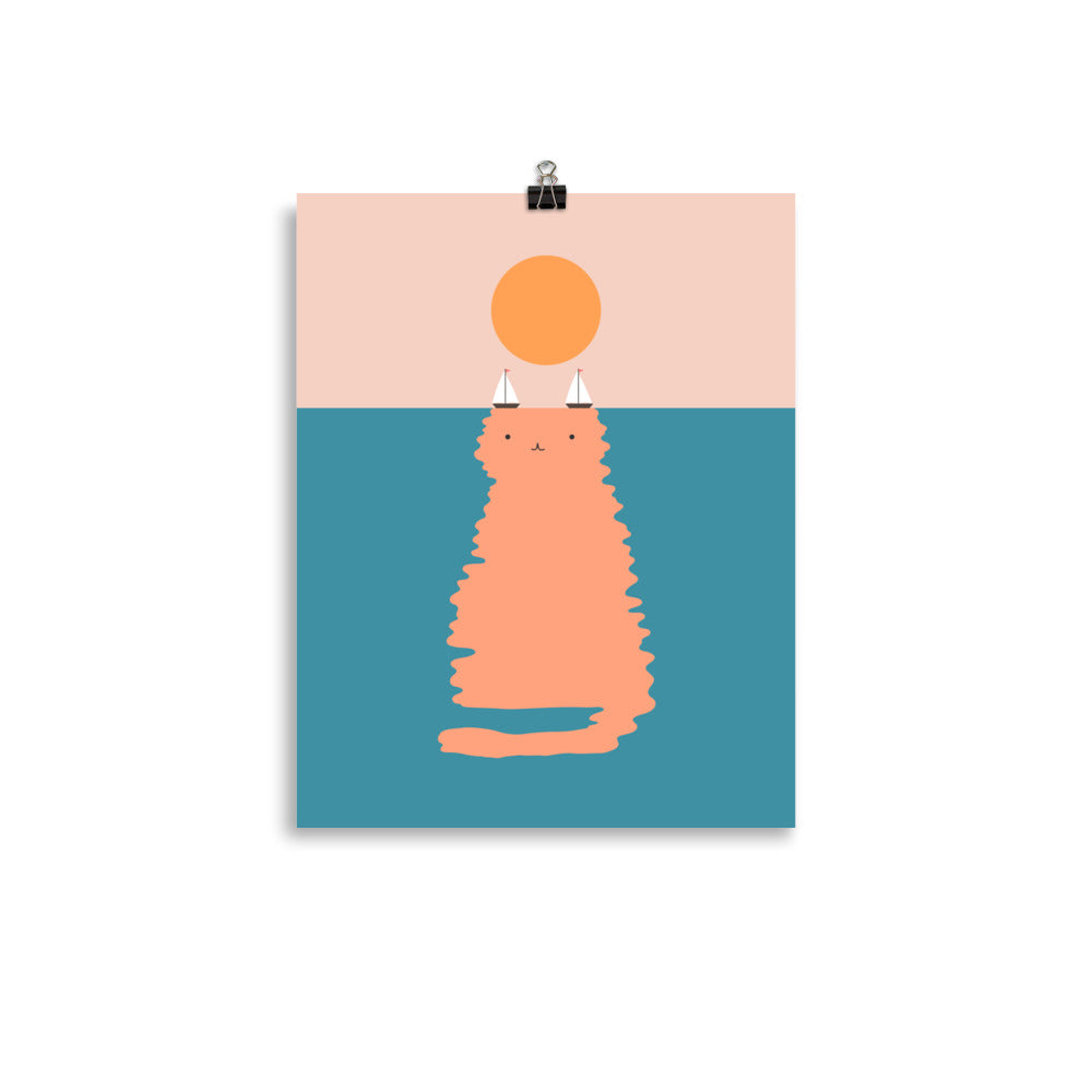 Cat Landscape 170 - Art print