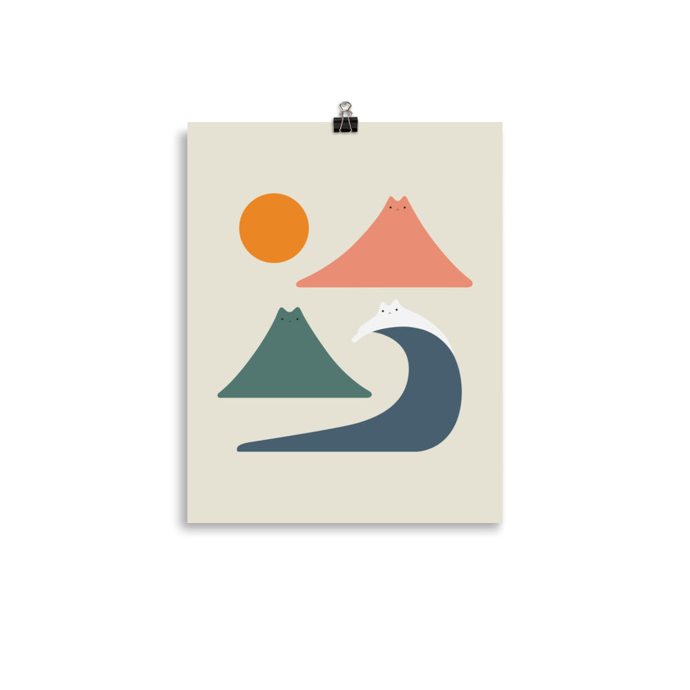 Cat Landscape 172 - Art print