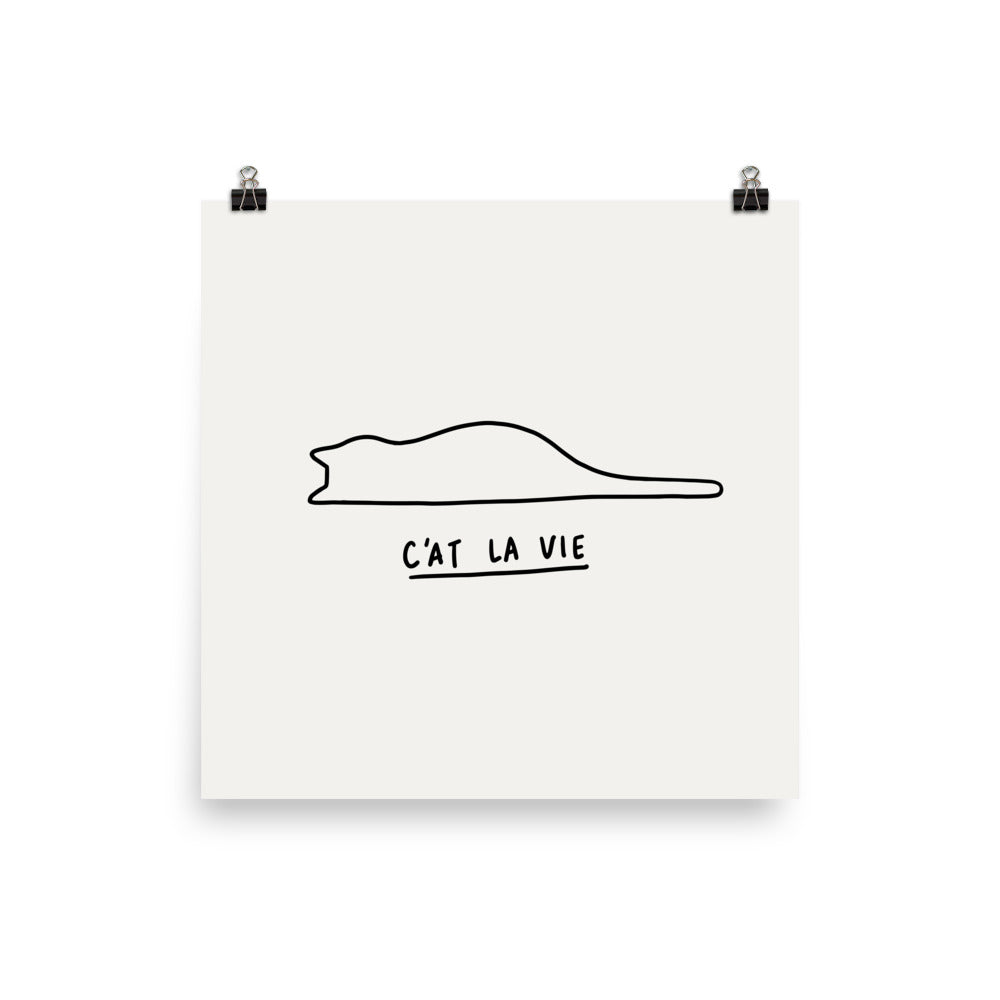 C'at La Vie - Art print