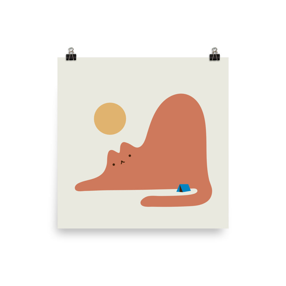 Cat Landscape 118C - Art print