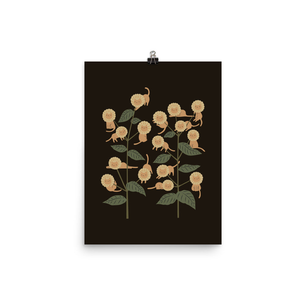 Cat and Plant 7: Catmouflage 2 - Art print