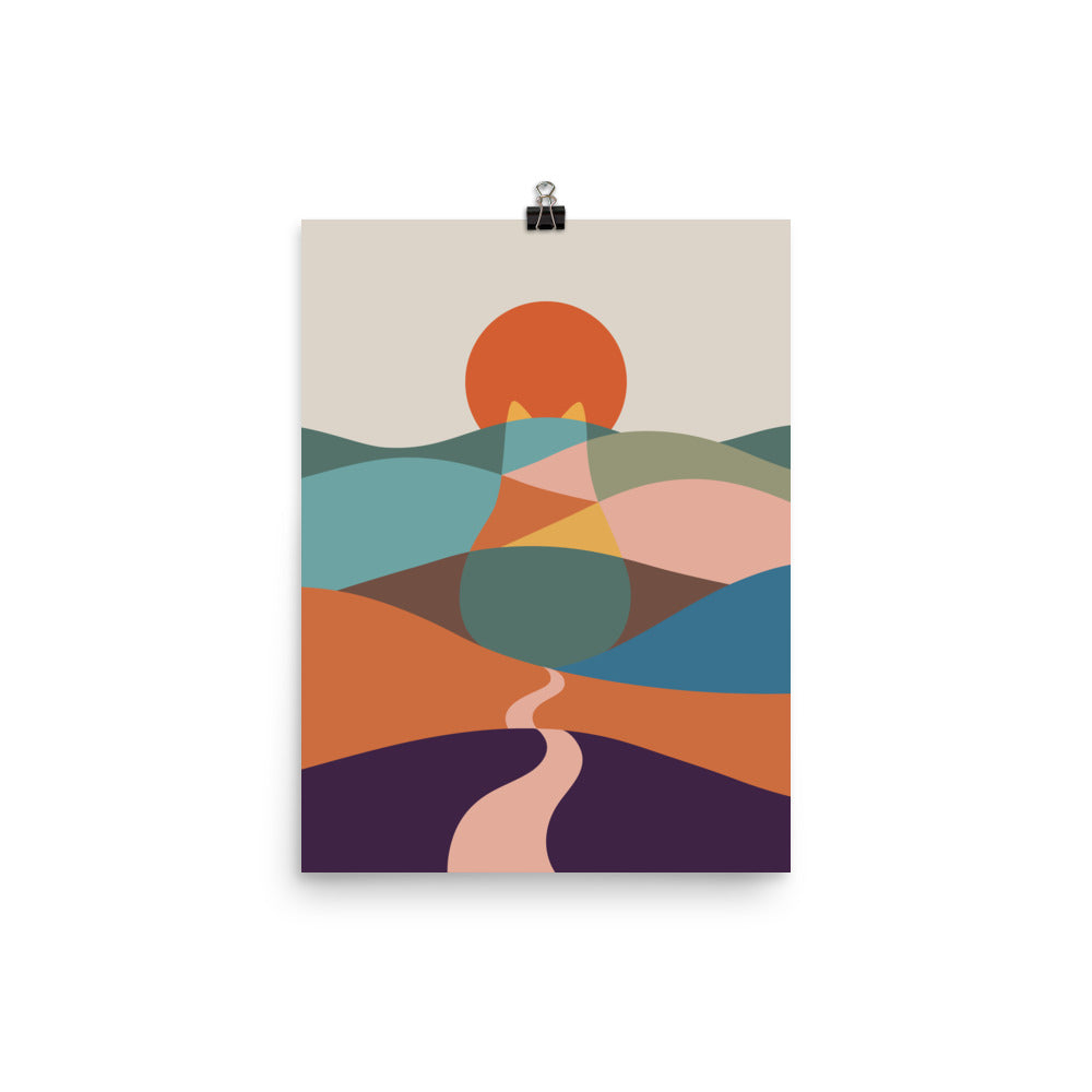 Cat Landscape 65 - Art print