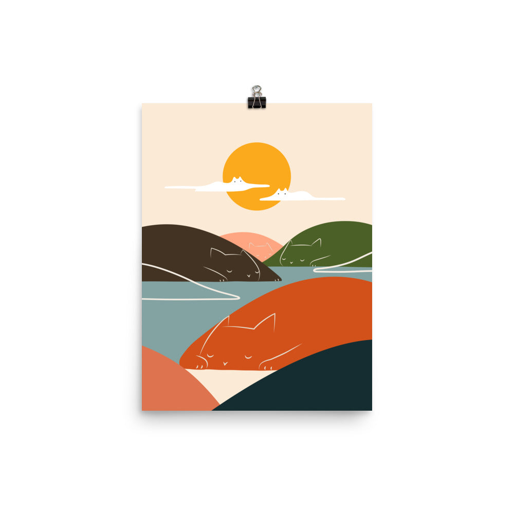 Cat Landscape 104 - Art print