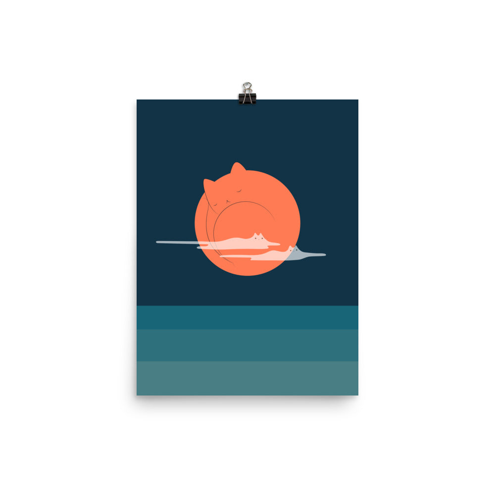 Cat Landscape 105 - Art print