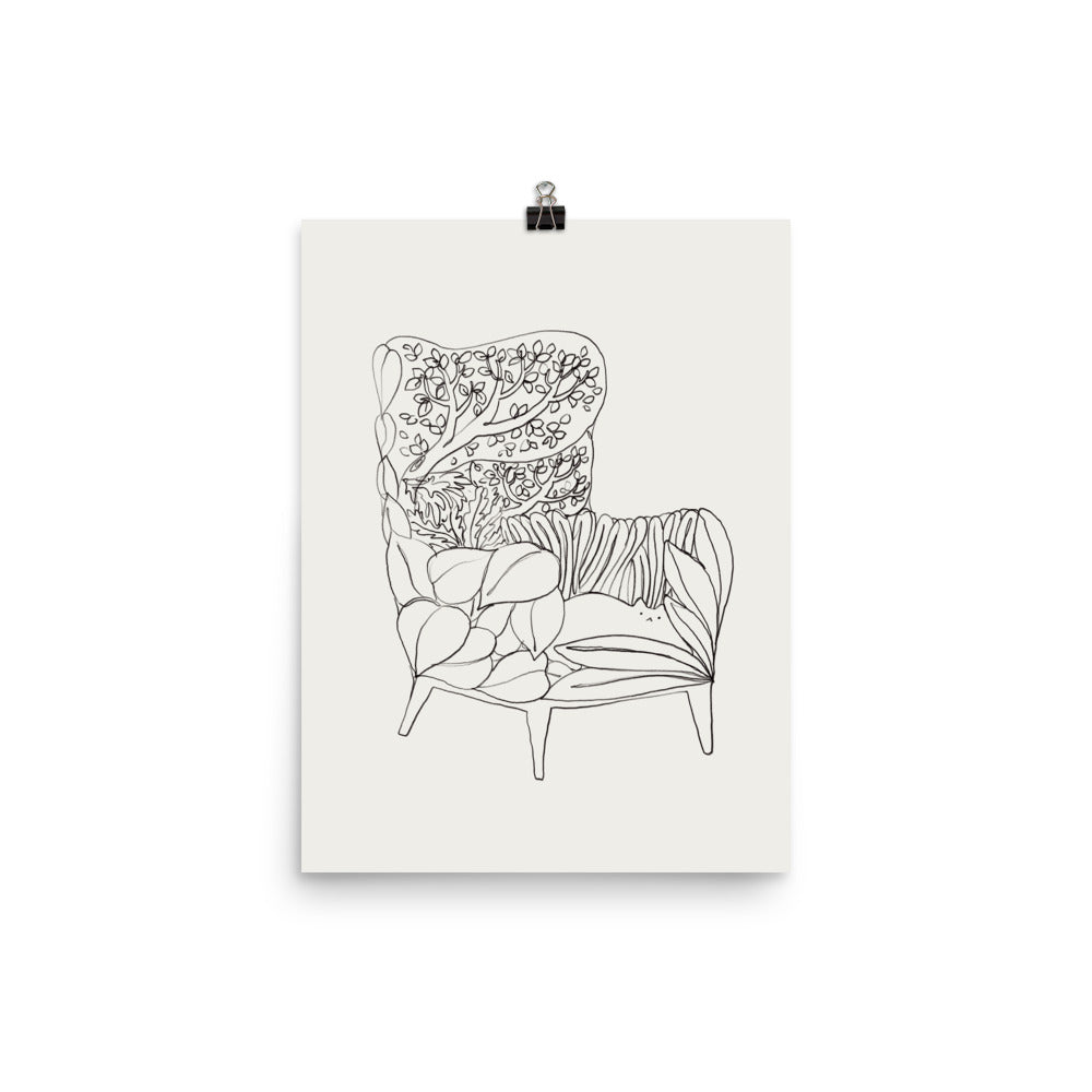 Cat and Plant 19 - Art print