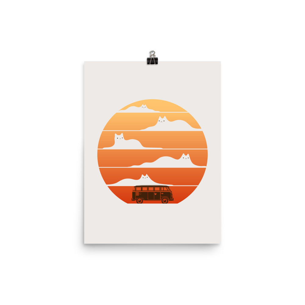 Cat Landscape 106 - Art print