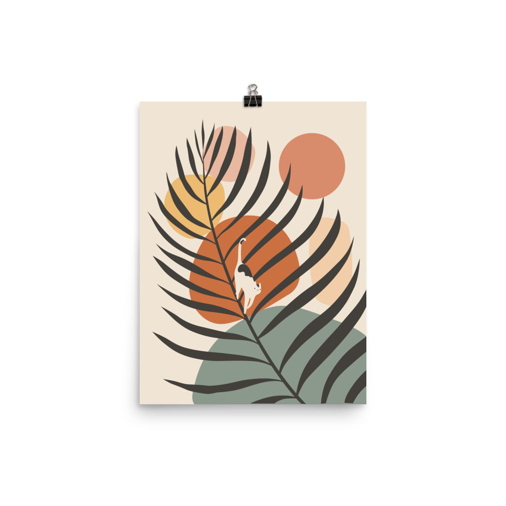 Cat and Plant 32 - Art print