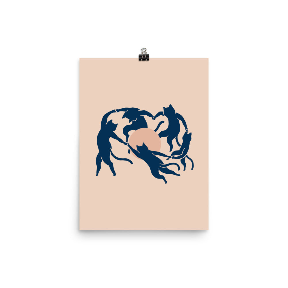 Cat Landscape 126: Meowtisse Dance - Art print