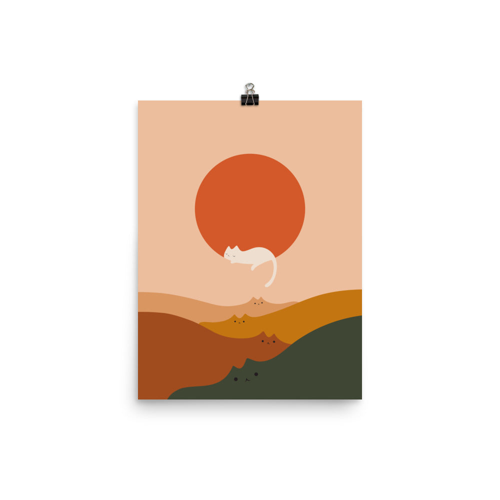 Cat Landscape 127 - Art print