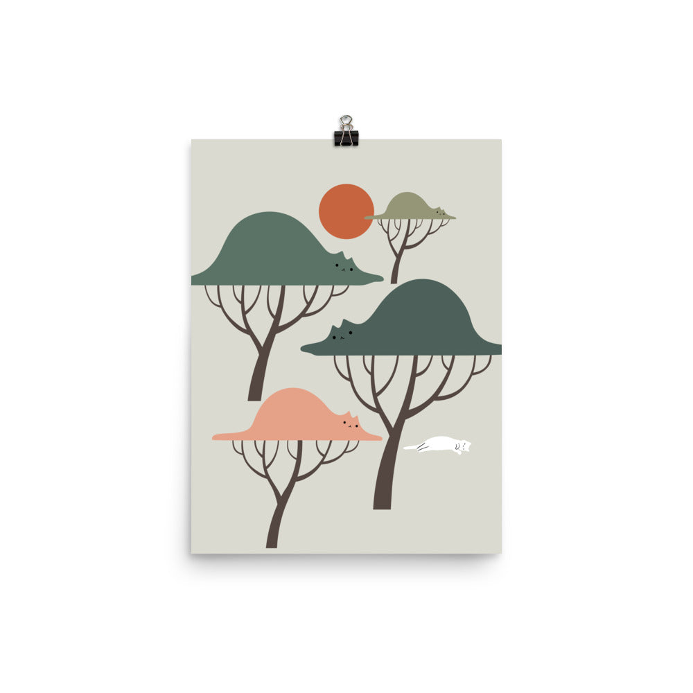 Cat Landscape 128 - Art print