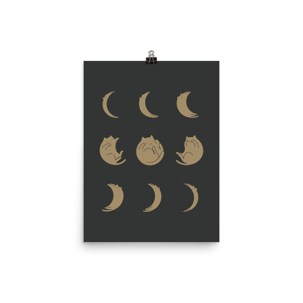 Cat Landscape 136: Cat Moon - Art print
