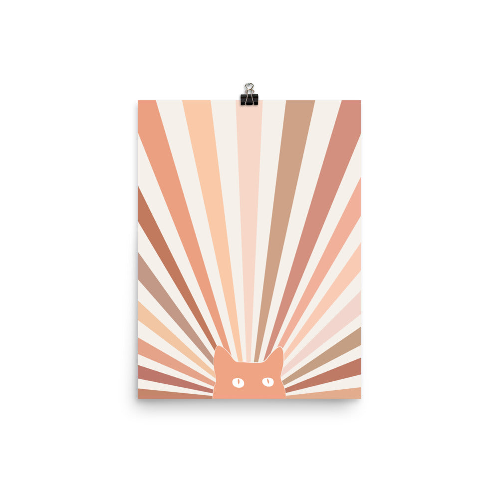 Cat Landscape 142A: The Sun - Art print