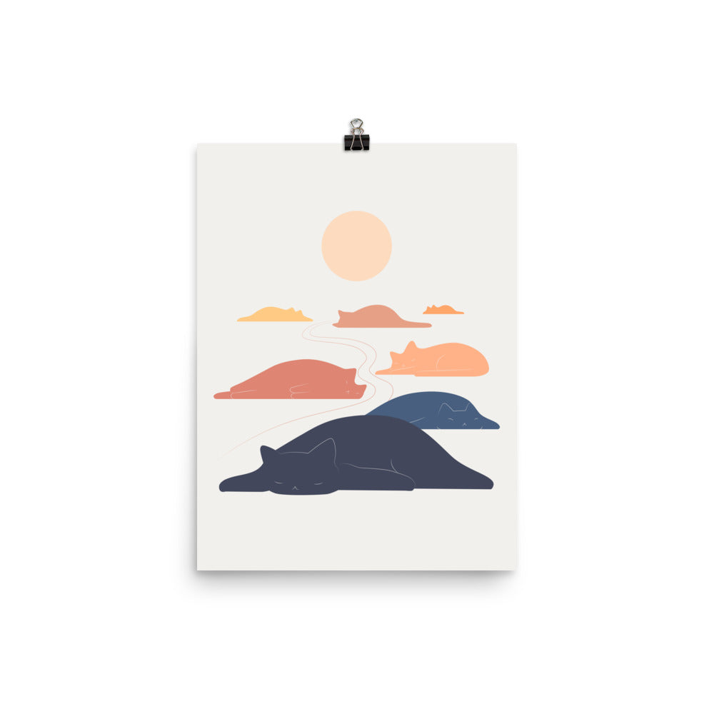 Cat Landscape 159 - Art print