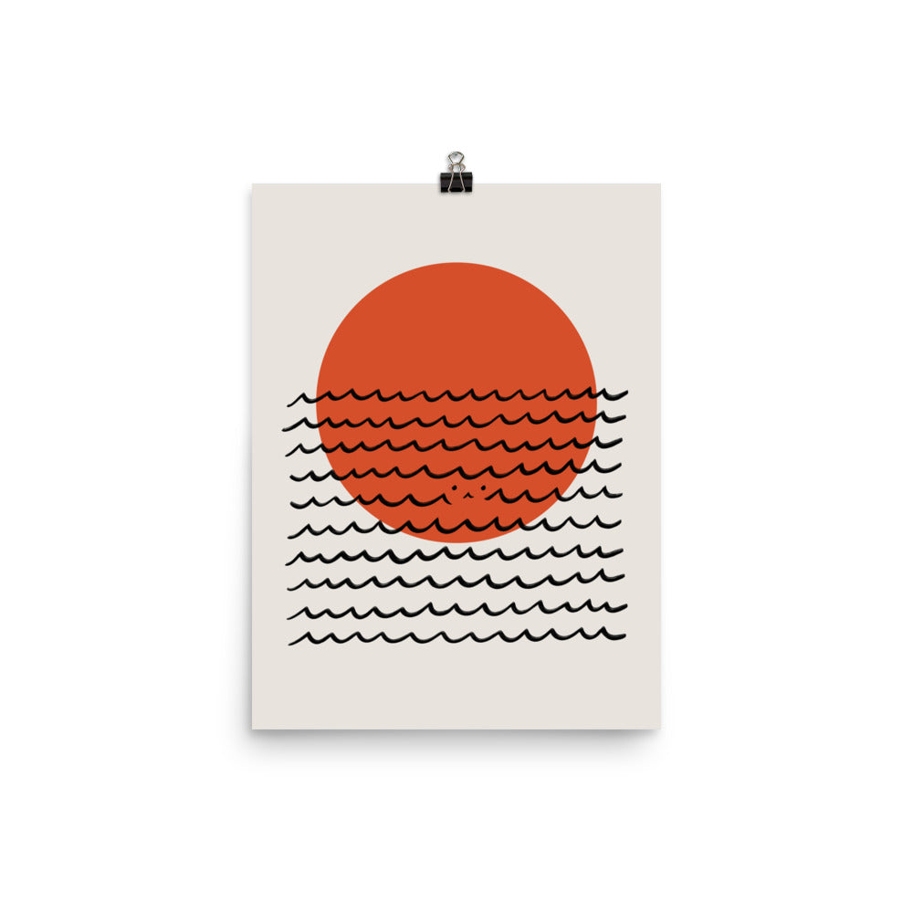 Cat Landscape 160: Meow you see me - Art print