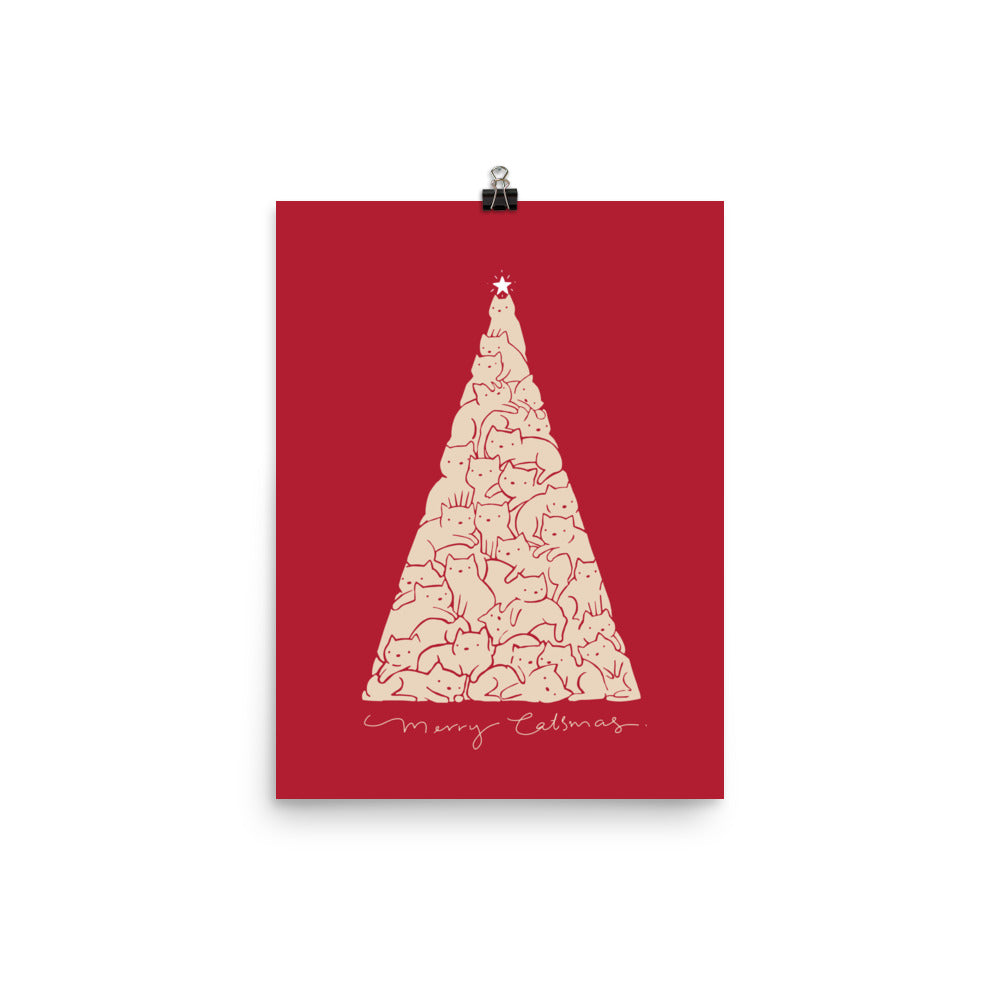 Cat Landscape 169: Merry Catsmas - Art print