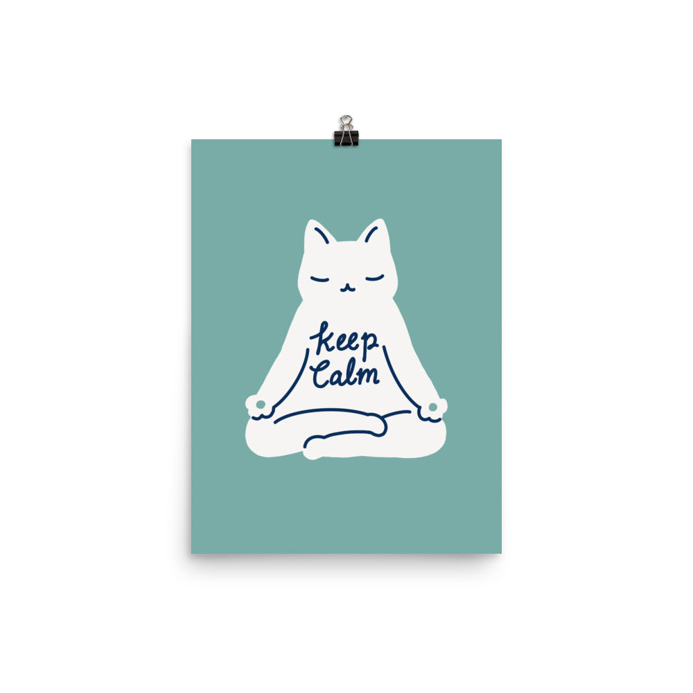 Keep Calm Cat - Art print