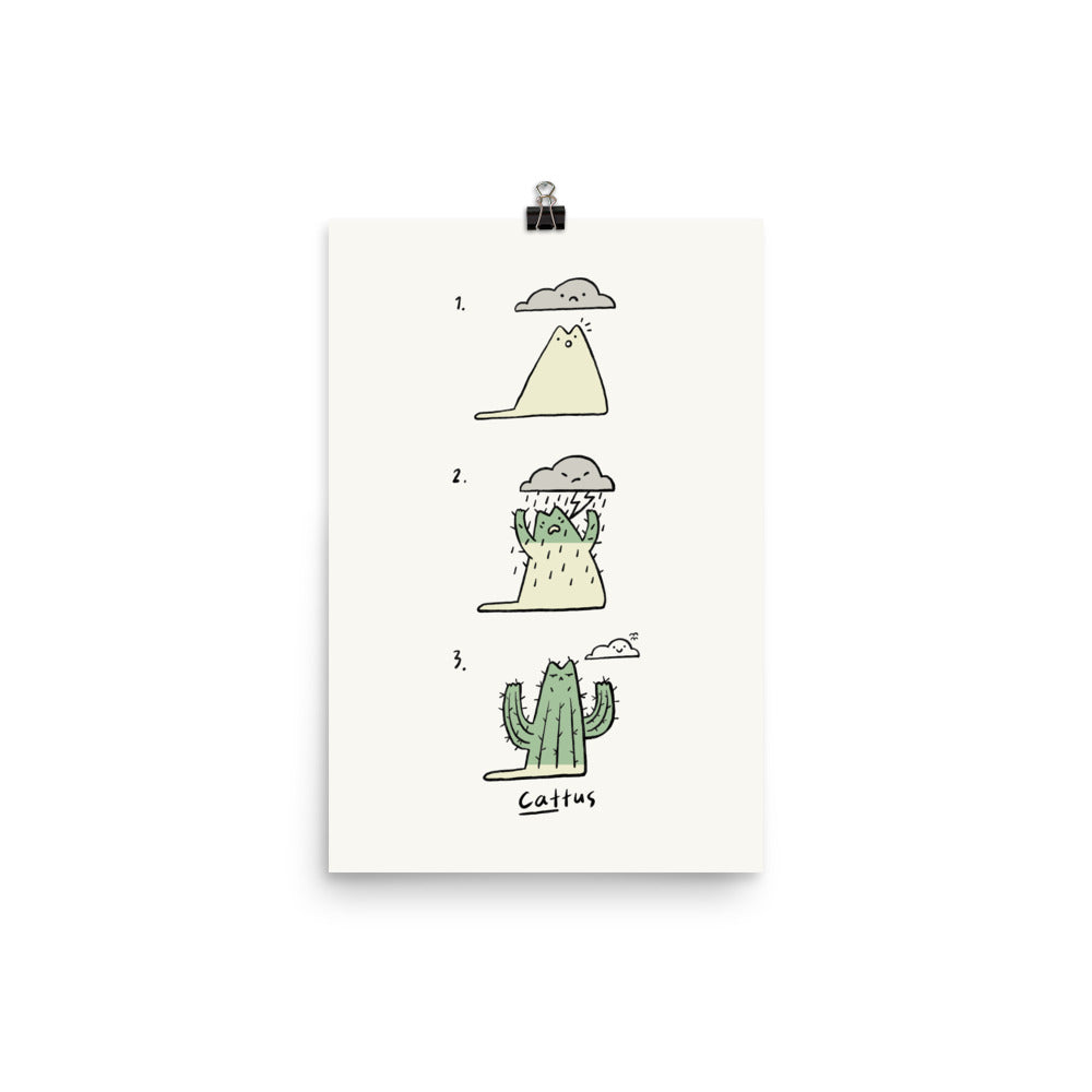 Cat Puns 5: Cattus - Art print