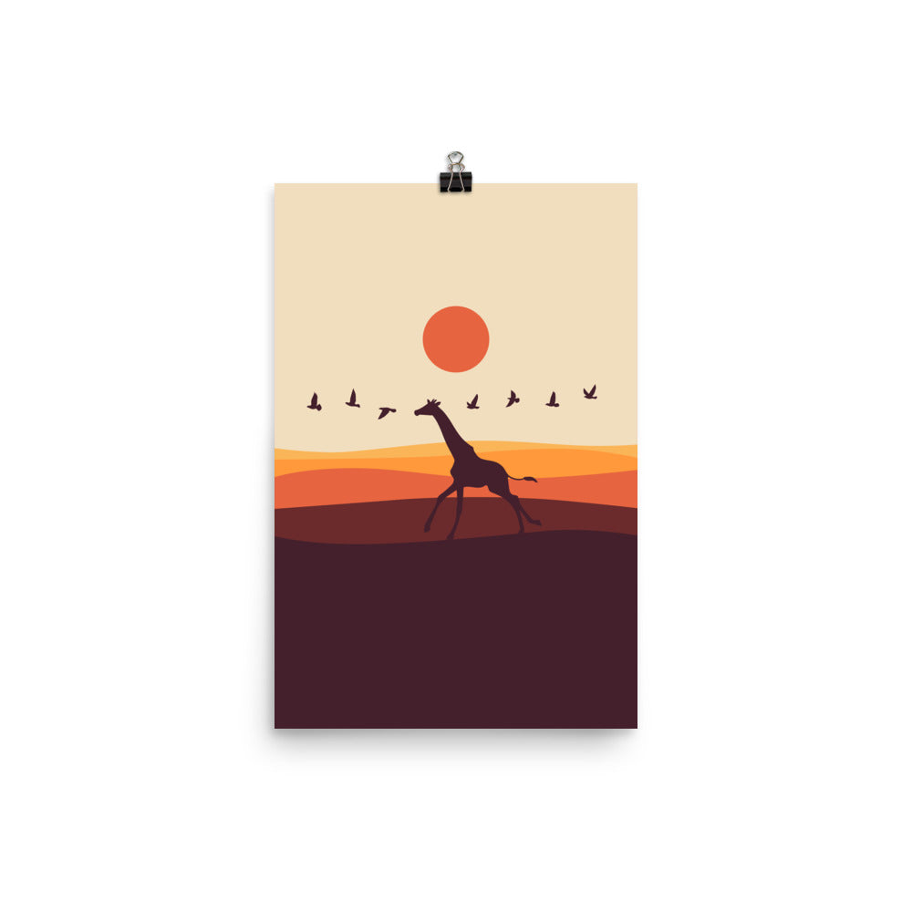 I'm like a bird 1 : Giraffe - Art print