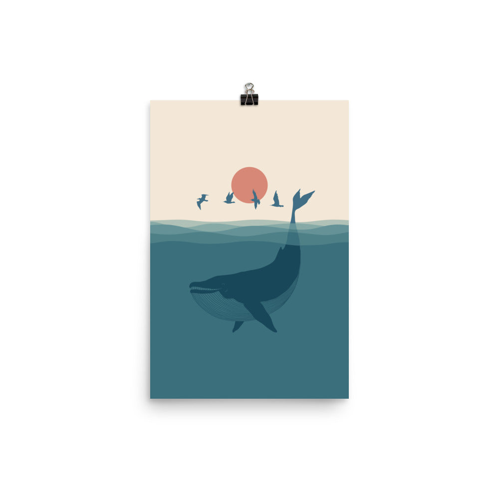 I'm like a bird 2: Whale - Art print