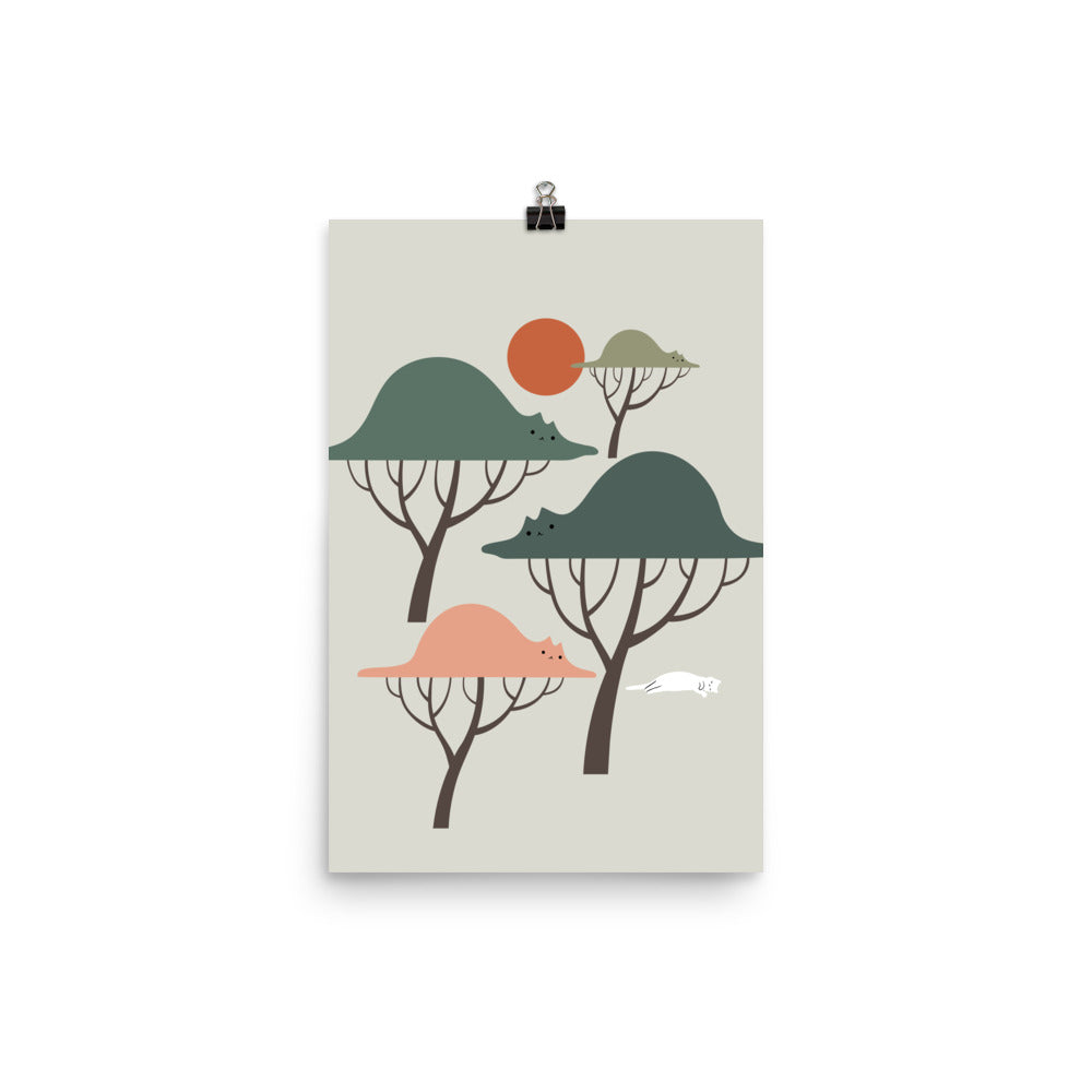 Cat Landscape 128 - Art print