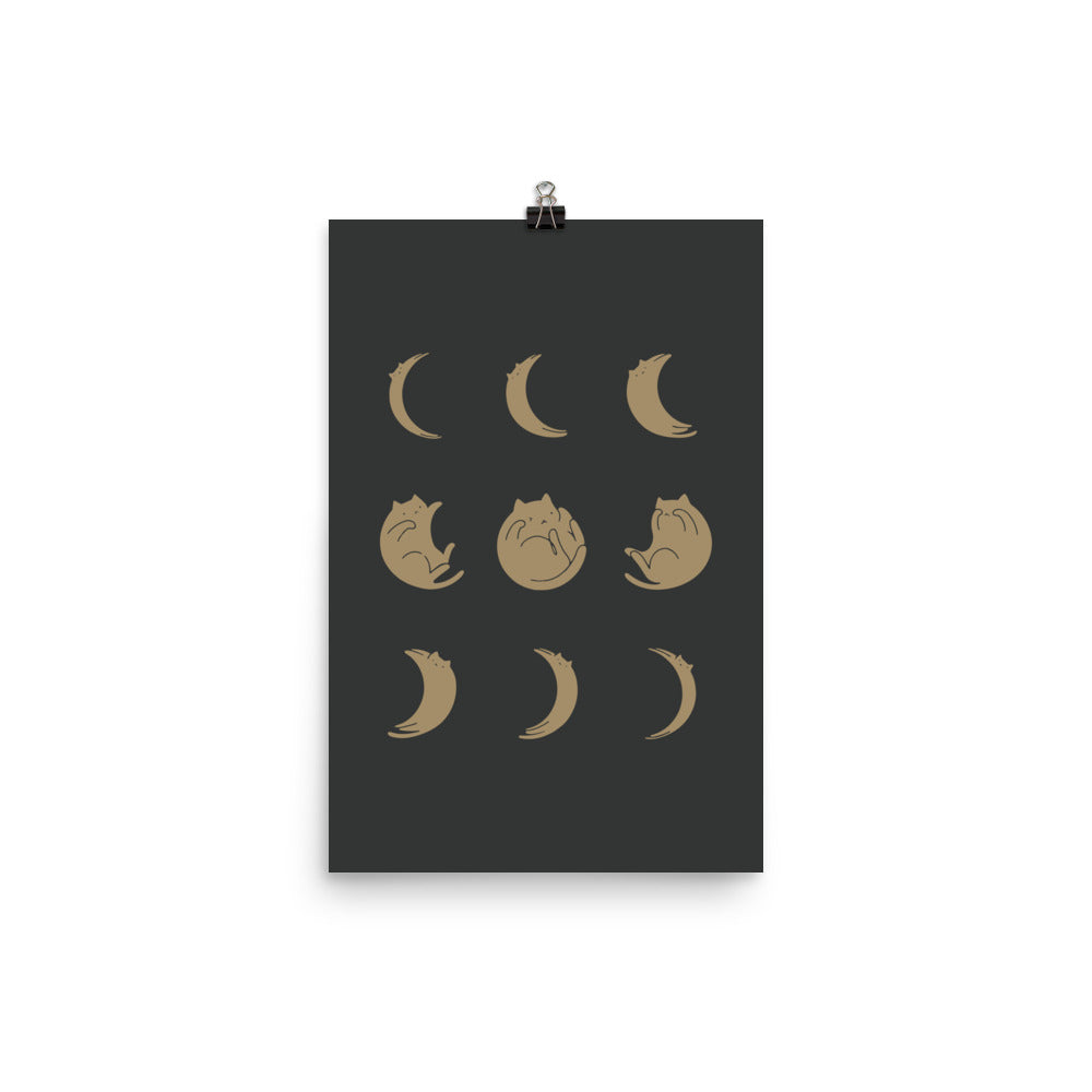 Cat Landscape 136: Cat Moon - Art print