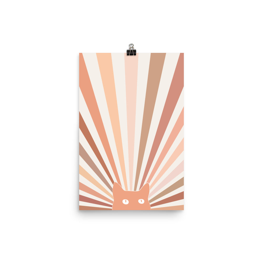 Cat Landscape 142A: The Sun - Art print