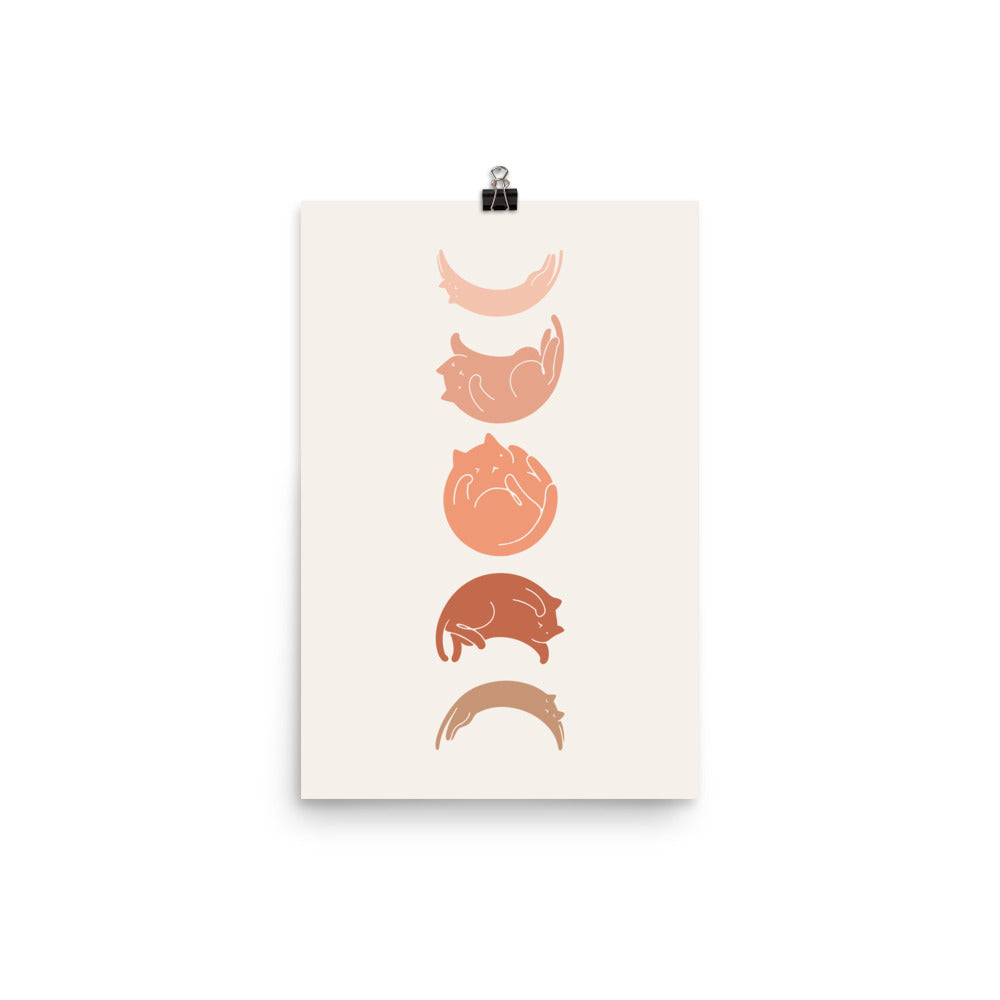 Cat Landscape 142B: The Moon - Art print