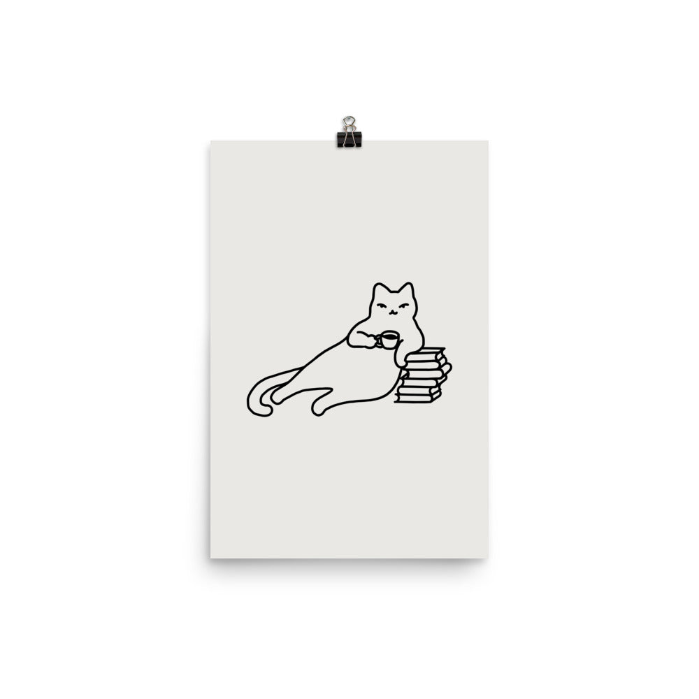 Coffee Cat 3: Catfee Time - Art print