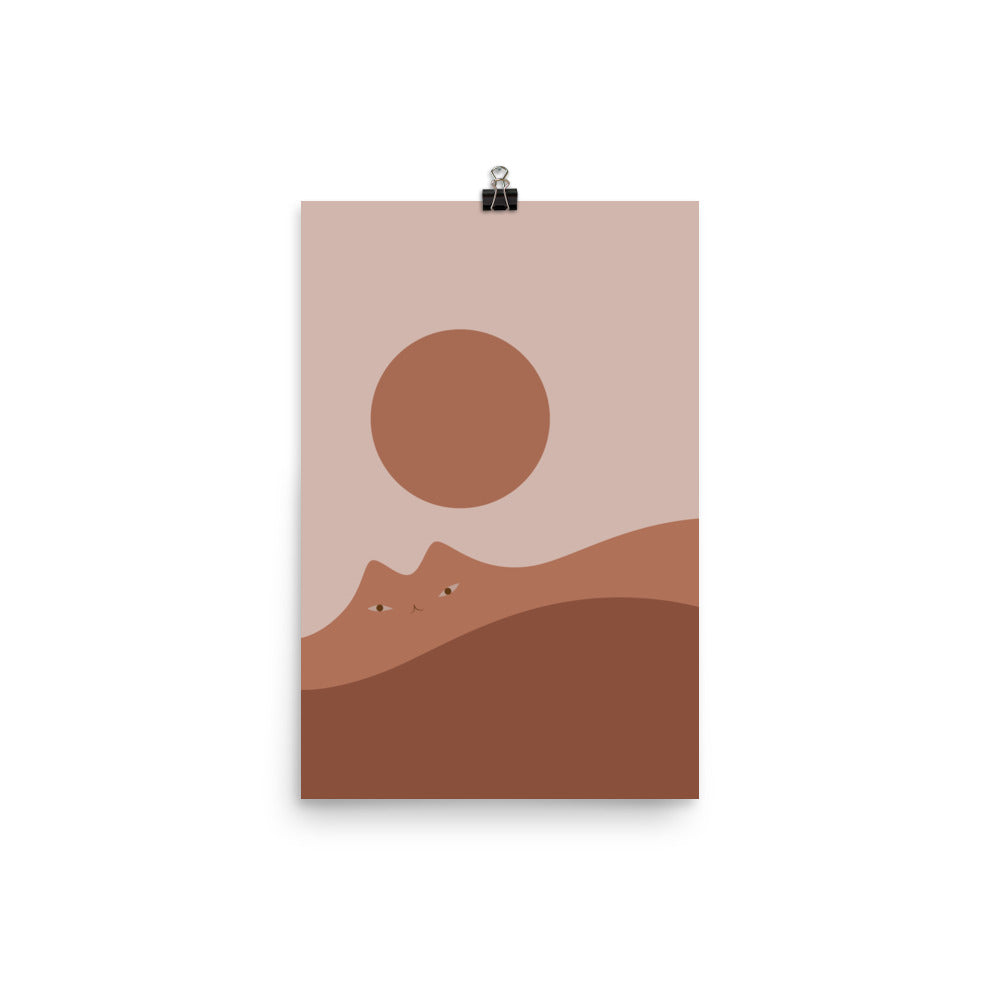 Cat Landscape 161A - Art print