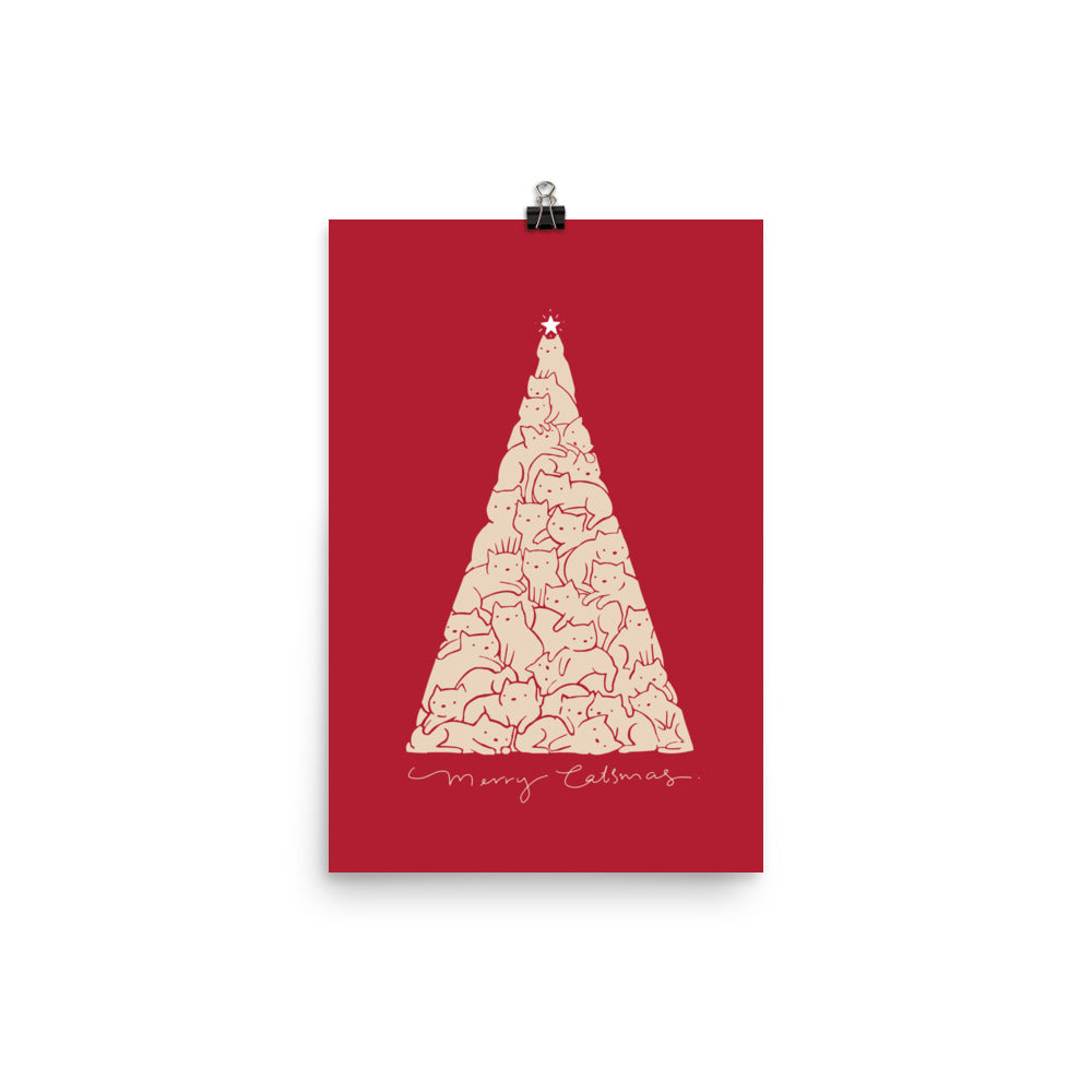 Cat Landscape 169: Merry Catsmas - Art print