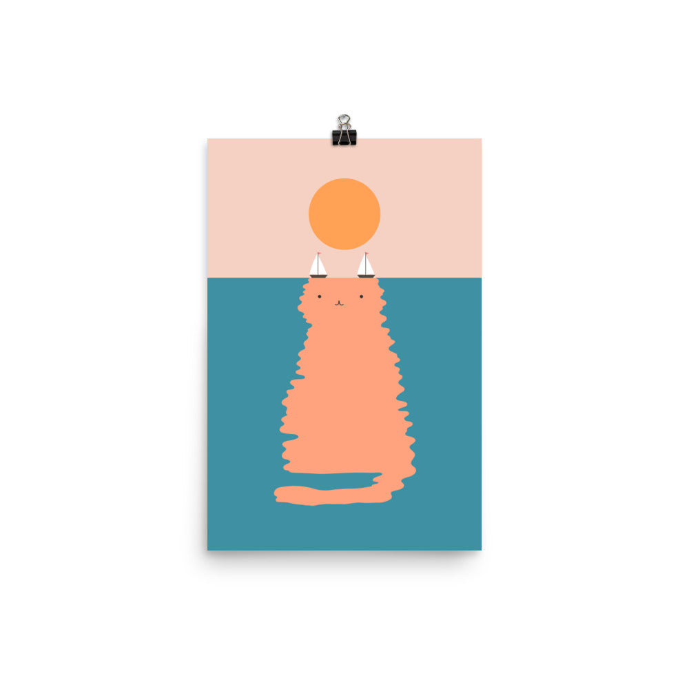 Cat Landscape 170 - Art print