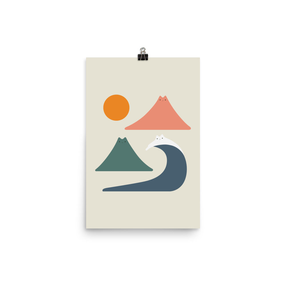 Cat Landscape 172 - Art print