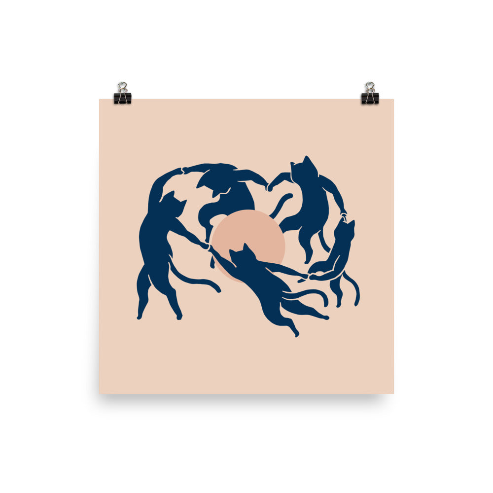 Cat Landscape 126: Meowtisse Dance - Art print