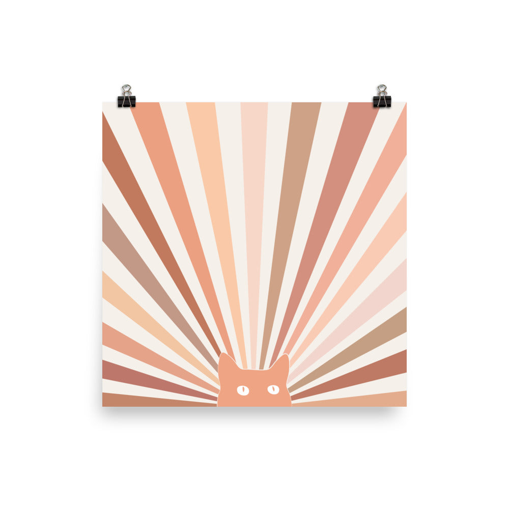 Cat Landscape 142A: The Sun - Art print