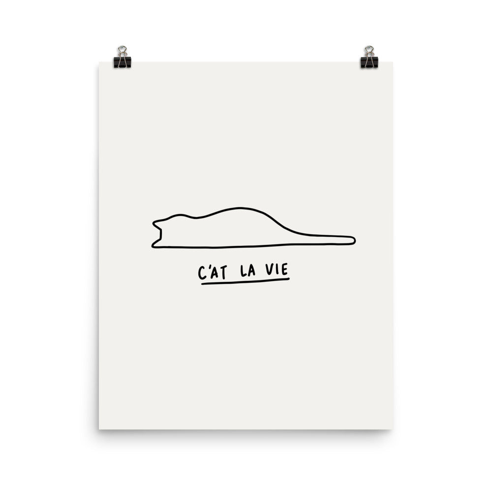 C'at La Vie - Art print