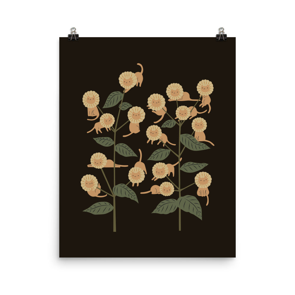 Cat and Plant 7: Catmouflage 2 - Art print