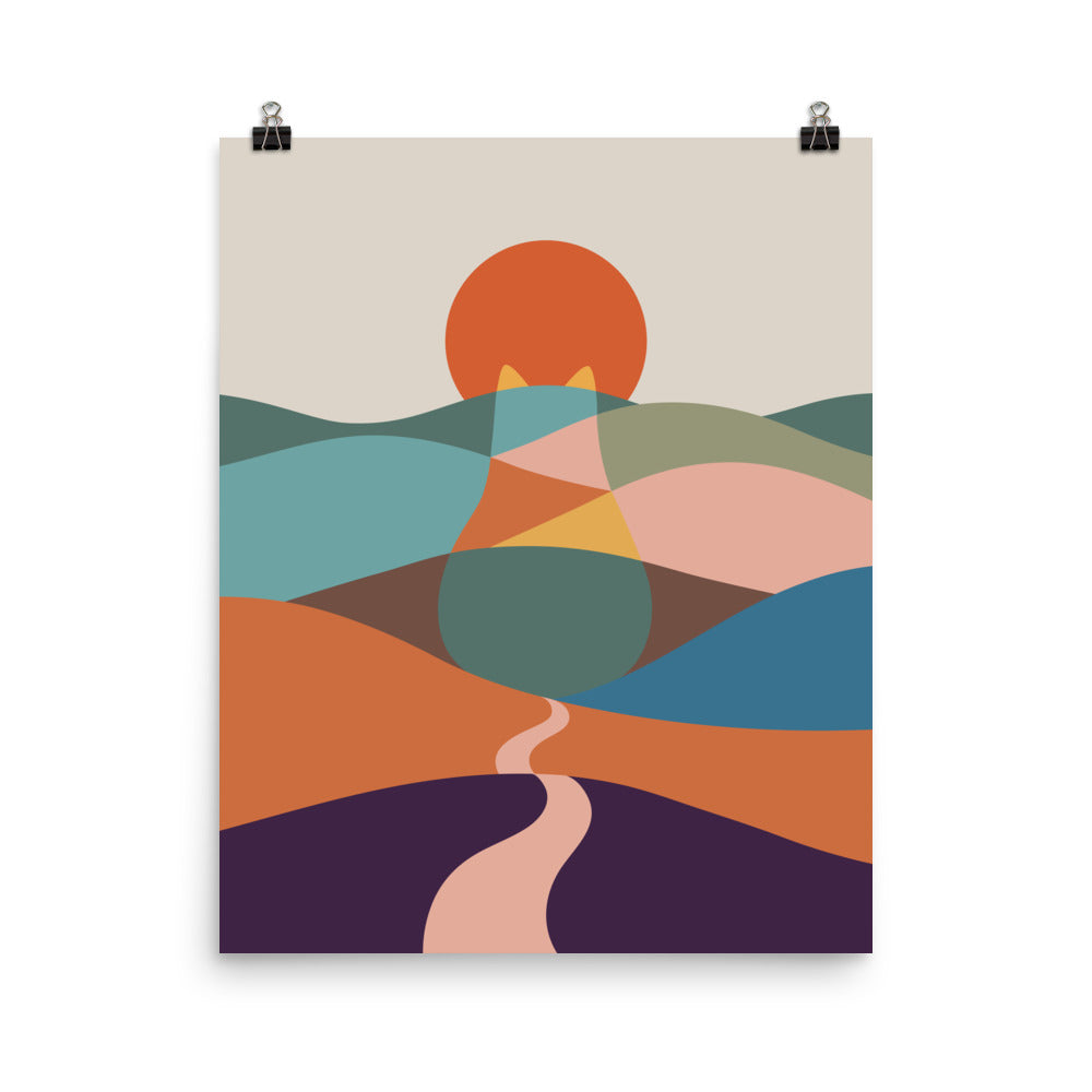 Cat Landscape 65 - Art print