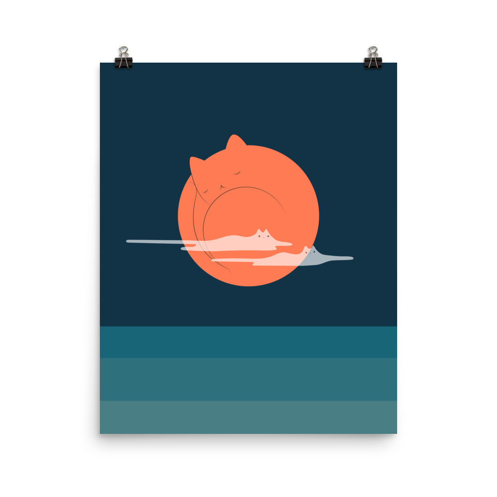 Cat Landscape 105 - Art print