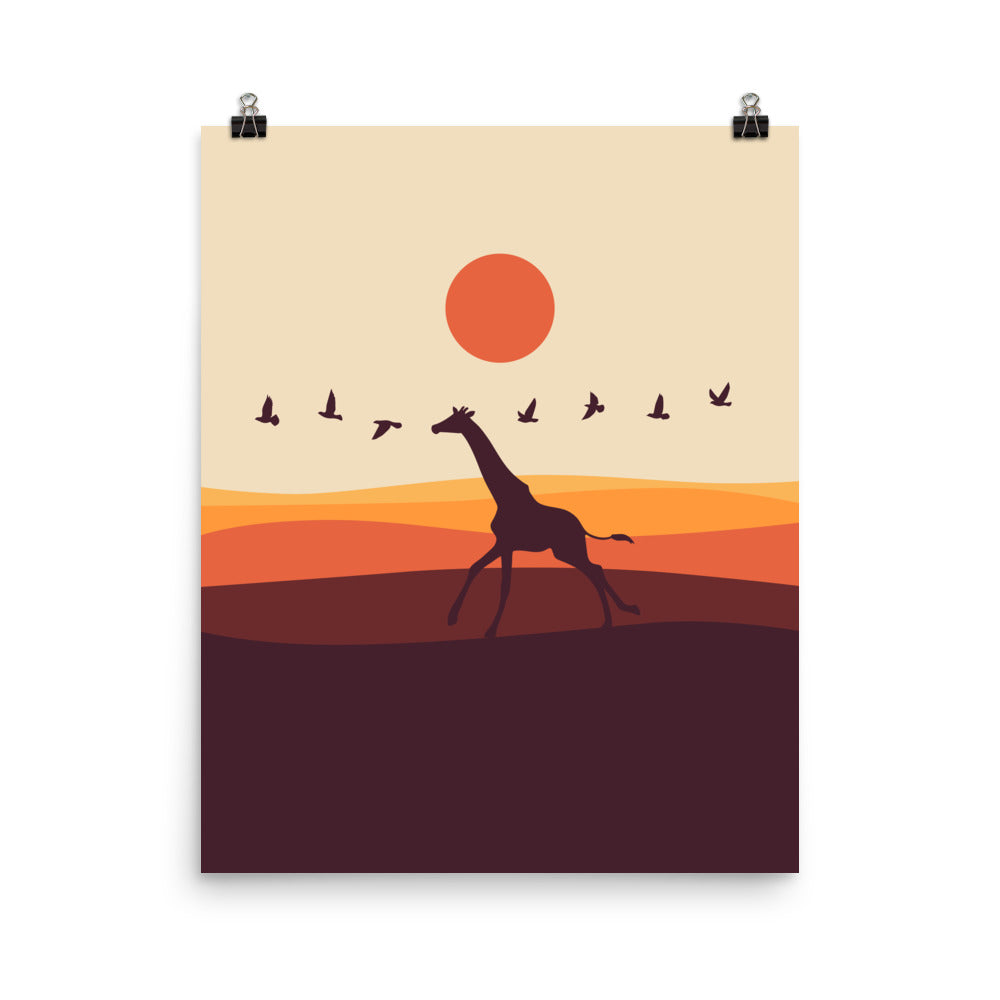 I'm like a bird 1 : Giraffe - Art print