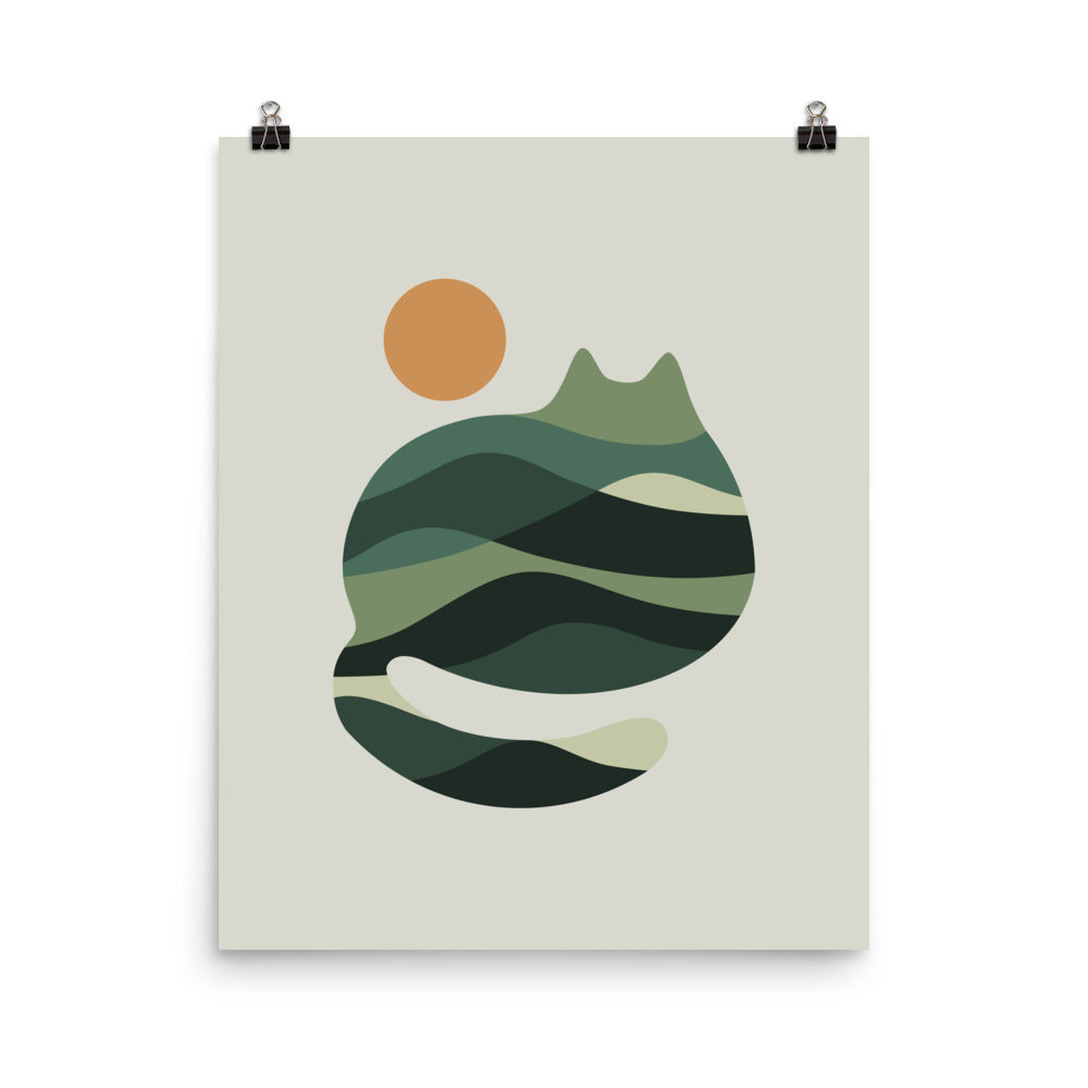 Cat Landscape 122 - Art print