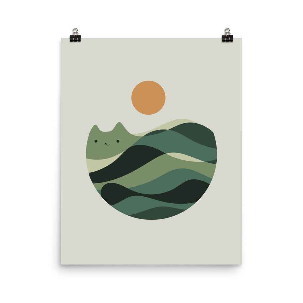 Cat Landscape 123 - Art print