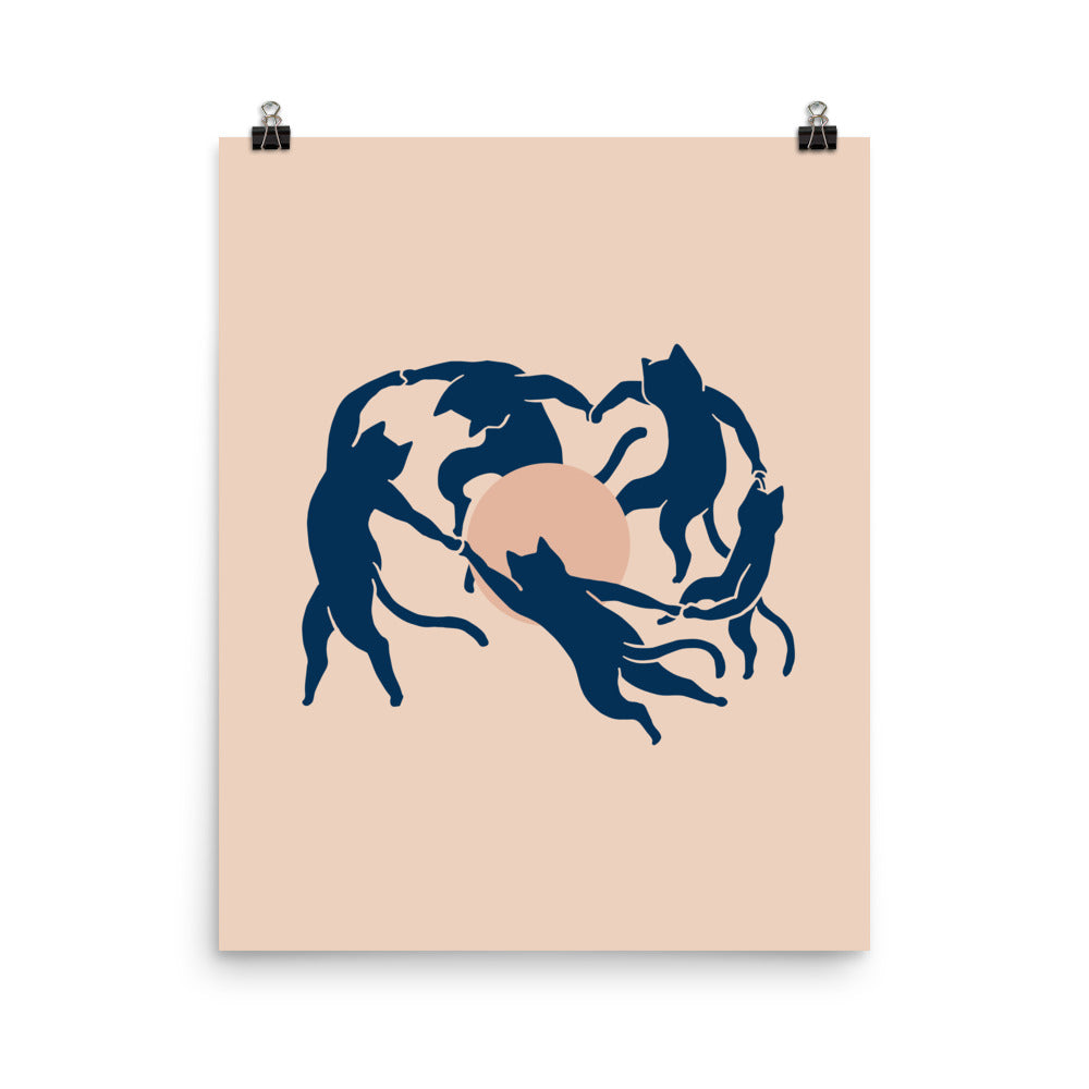 Cat Landscape 126: Meowtisse Dance - Art print